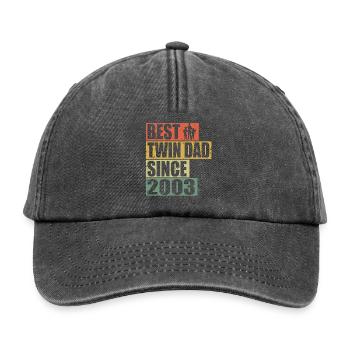 Twins Father Twin Father since 2003 - Relaxed Vintage Cap - vintage black - Front