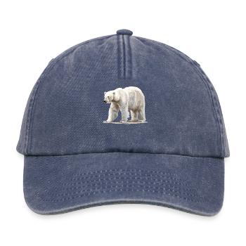Polar Bear Eisbären Eisbär - Relaxed Vintage Cap - Vintage Denim - Vorne