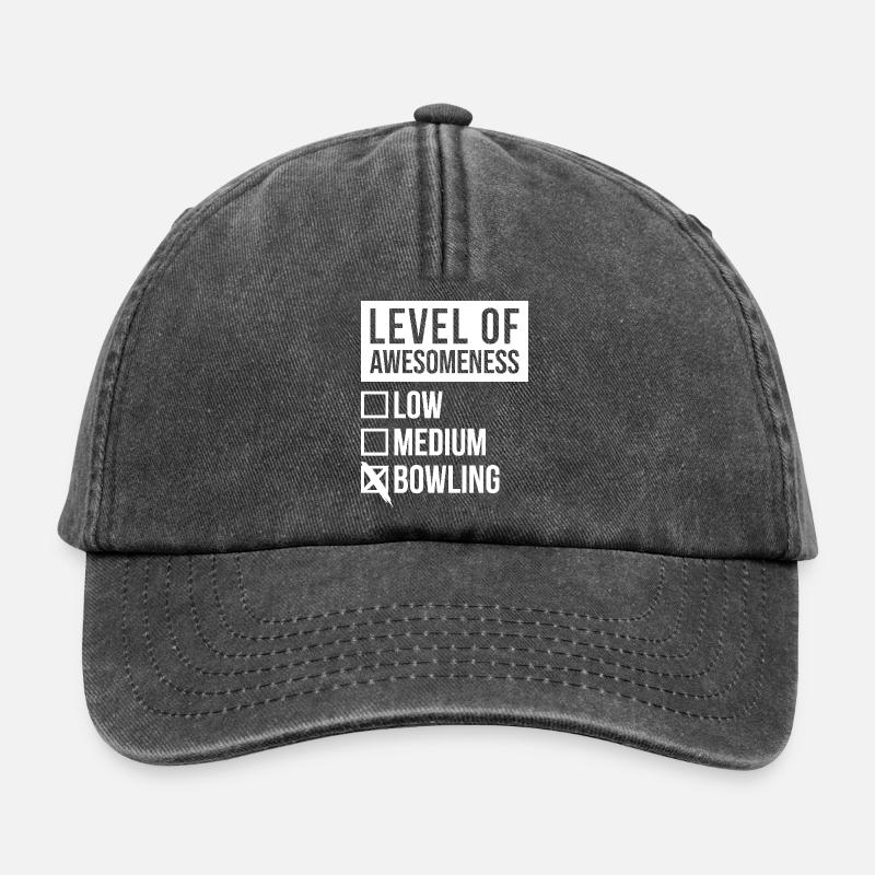 bowling - Casquette vintage décontractée - noir vintage