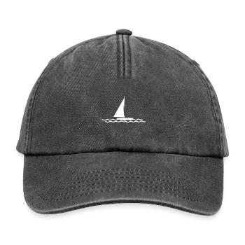 Segeln - Relaxed Vintage Cap - Vintage Schwarz - Vorne