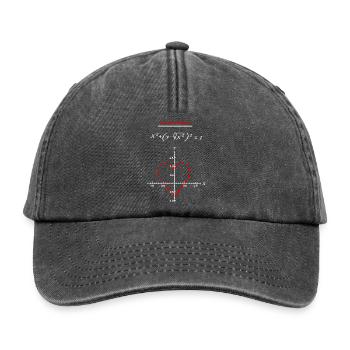 Math - The Love Formula T Shirt - Casquette vintage décontractée - noir vintage - Devant