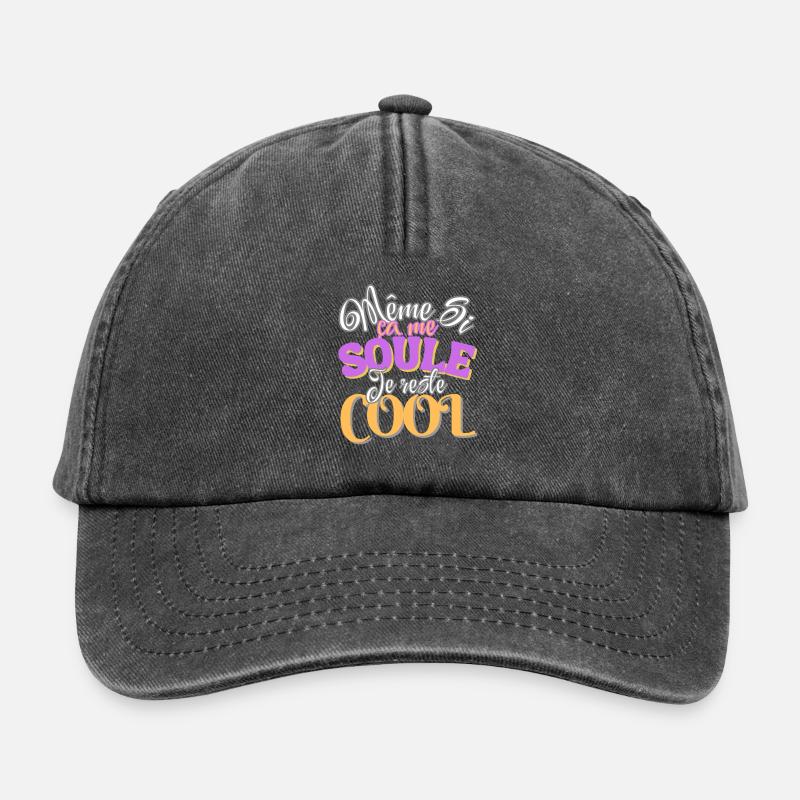 Even if it makes me feel better, I'm still cool - Relaxed Vintage Cap - vintage black