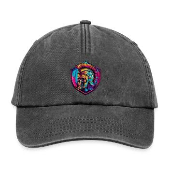 Gladiateur squelette spartiate - Casquette vintage décontractée - noir vintage - Devant
