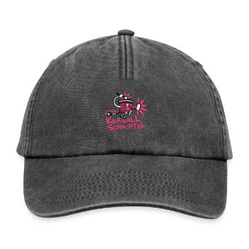 krawallschachtel in Bunt - Relaxed Vintage Cap - Vintage Schwarz - Vorne