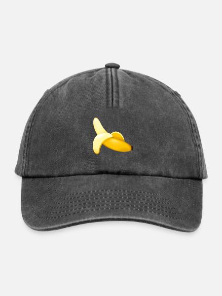 Smiley Banana - Relaxed Vintage Cap - Vintage Schwarz
