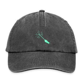zauberstab - Relaxed Vintage Cap - Vintage Schwarz - Vorne