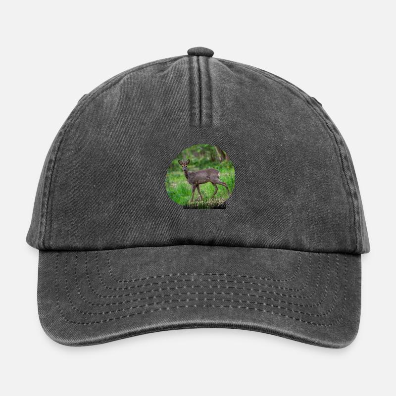 Rehbock - Relaxed Vintage Cap - Vintage Schwarz