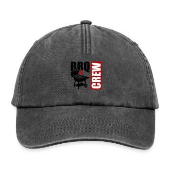 Grill Crew BBq - Relaxed Vintage Cap - vintage black - Front