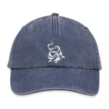 dragon_blanc - Relaxed Vintage Cap - Vintage Denim - Vorne