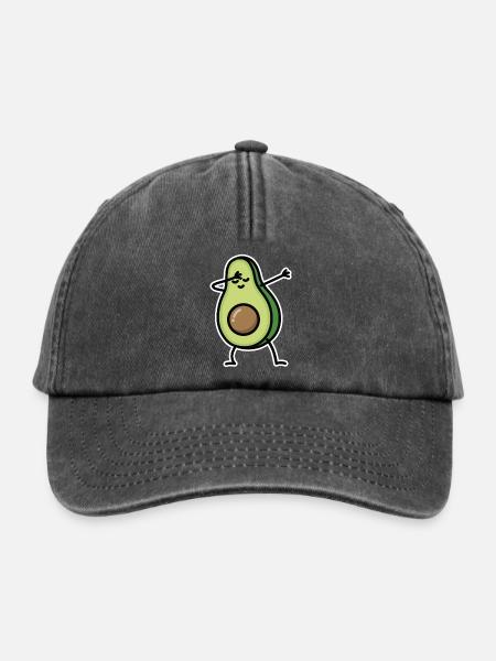 Avocado dab dabbing - Relaxed Vintage Cap - Vintage Schwarz