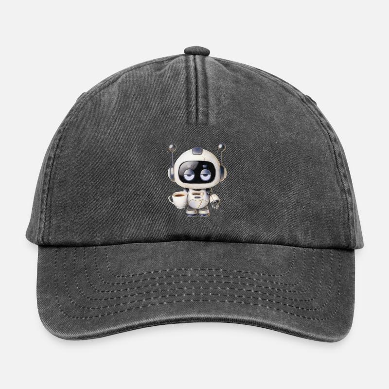 Robot Café - Casquette vintage décontractée - noir vintage