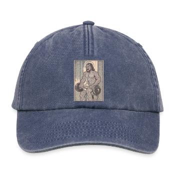 Vintage Muskelmann Jesus Gym - Relaxed Vintage Cap - Vintage Denim - Vorne