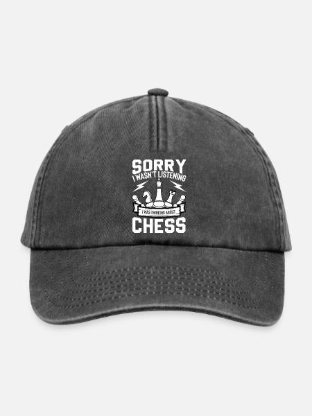 Schach - Relaxed Vintage Cap - Vintage Schwarz