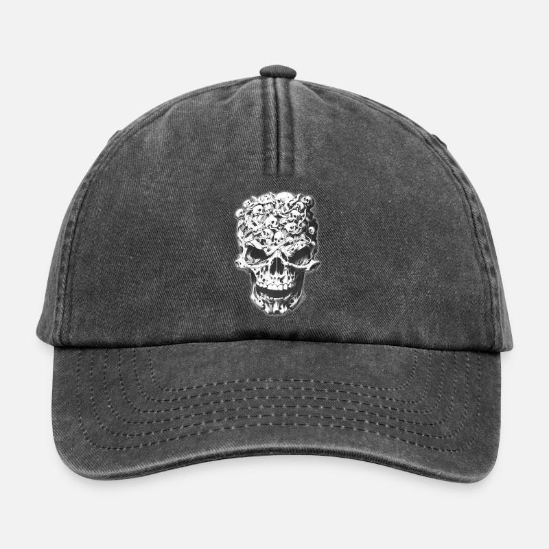 Schädel der Schädel - Relaxed Vintage Cap - Vintage Schwarz
