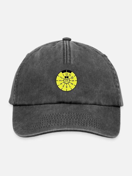 TÜV 1977 - Relaxed Vintage Cap - Vintage Schwarz