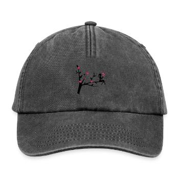 elfe_002 - Relaxed Vintage Cap - Vintage Schwarz - Vorne