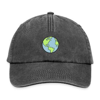 erde_002 - Relaxed Vintage Cap - vintage black - Front