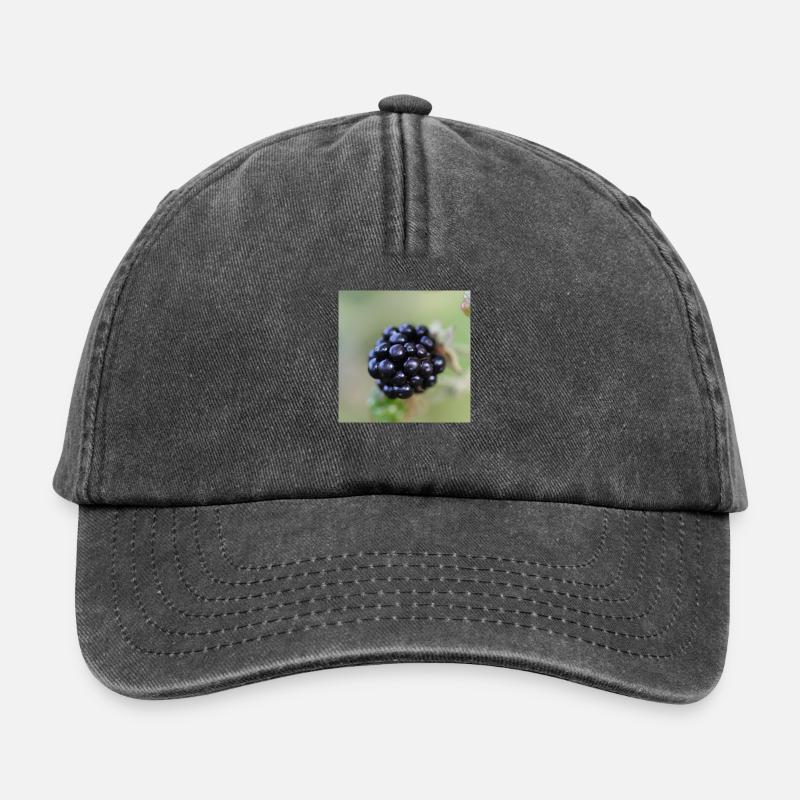 Brombeere Brombeeren Beeren Früchte - Relaxed Vintage Cap - Vintage Schwarz