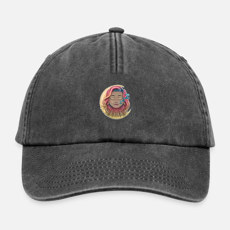 sleepy face - Relaxed Vintage Cap - vintage black