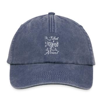 Flûte à bec, le talent est arrivé - Casquette vintage décontractée - vintage bleu jeans - Devant