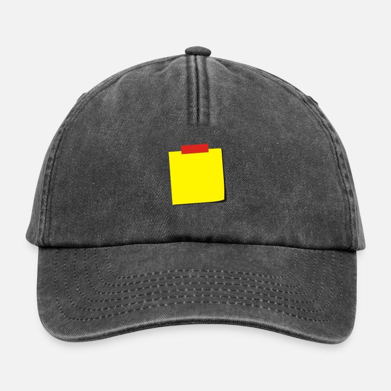 Zettel 3c - Relaxed Vintage Cap - Vintage Schwarz