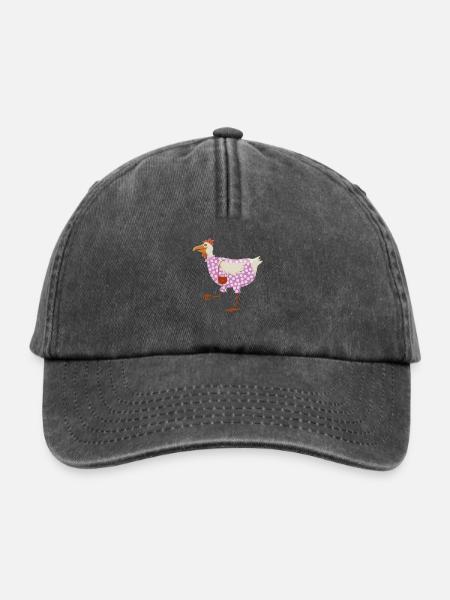 Huhn im Kleid - Relaxed Vintage Cap - Vintage Schwarz