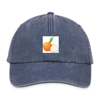 oignon - Casquette vintage décontractée - vintage bleu jeans - Devant