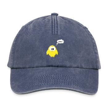 piou dev - Casquette vintage décontractée - vintage bleu jeans - Devant