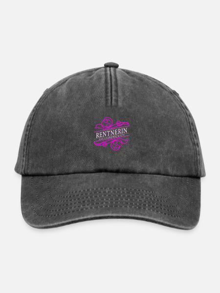 Rentnerin aus Leidenschaft - Relaxed Vintage Cap - Vintage Schwarz
