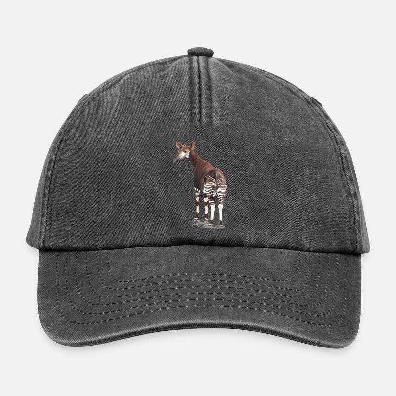 Okapi - Relaxed Vintage Cap - Vintage Schwarz