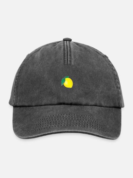 Zitrone - Relaxed Vintage Cap - Vintage Schwarz
