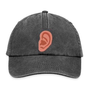 Großes Ohr - Relaxed Vintage Cap - Vintage Schwarz - Vorne