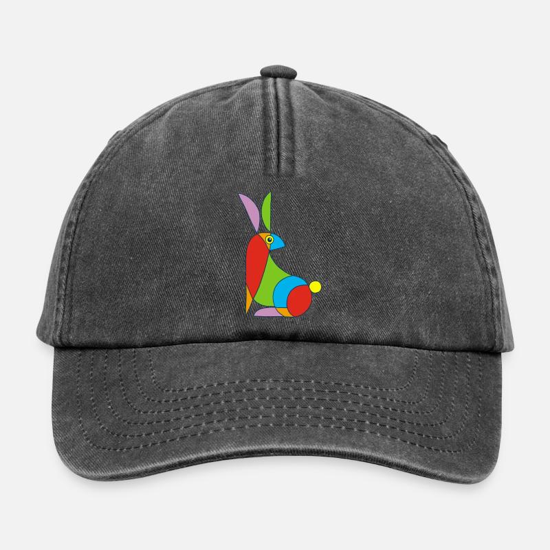 Funny Bunny - Relaxed Vintage Cap - vintage black
