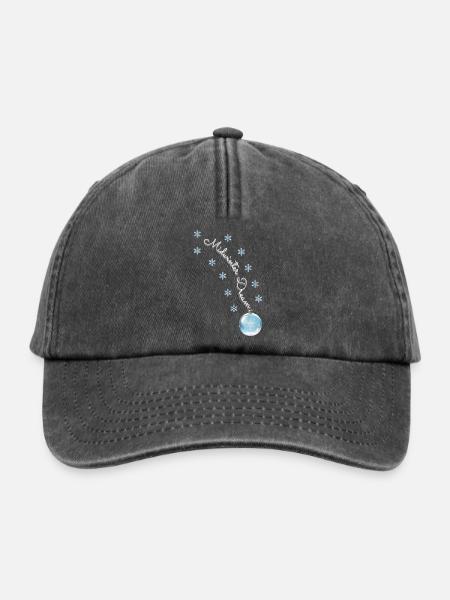 Winter Dreams - Magische Weihnachtskugel - Relaxed Vintage Cap - Vintage Schwarz