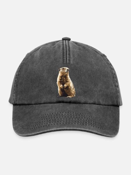 Murmeltiere Murmeltier - Relaxed Vintage Cap - Vintage Schwarz