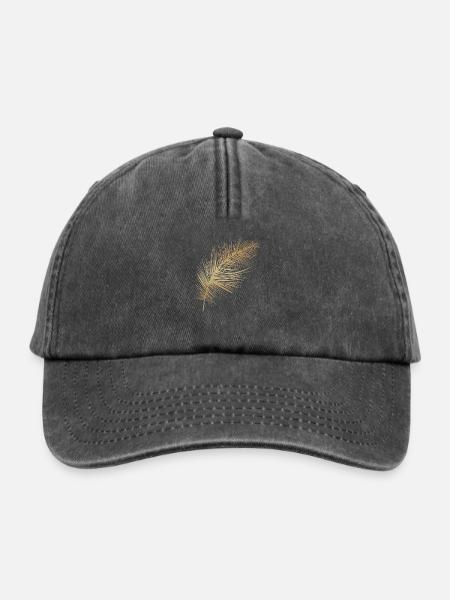 Goldfeder - Relaxed Vintage Cap - Vintage Schwarz