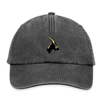 chevre animal domestique goat 1 - Casquette vintage décontractée - noir vintage - Devant