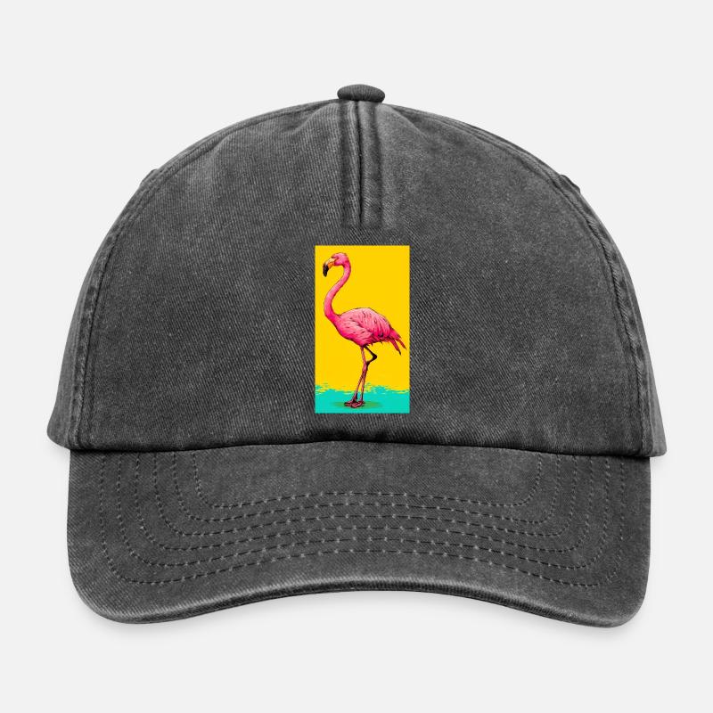 flamingo - Relaxed Vintage Cap - vintage black