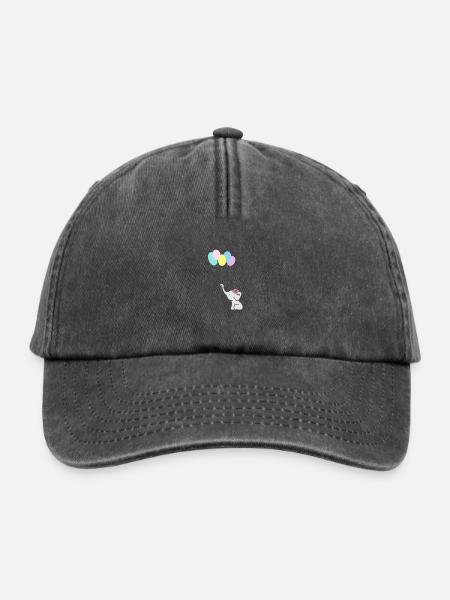 Little elephant - Relaxed Vintage Cap - Vintage Schwarz
