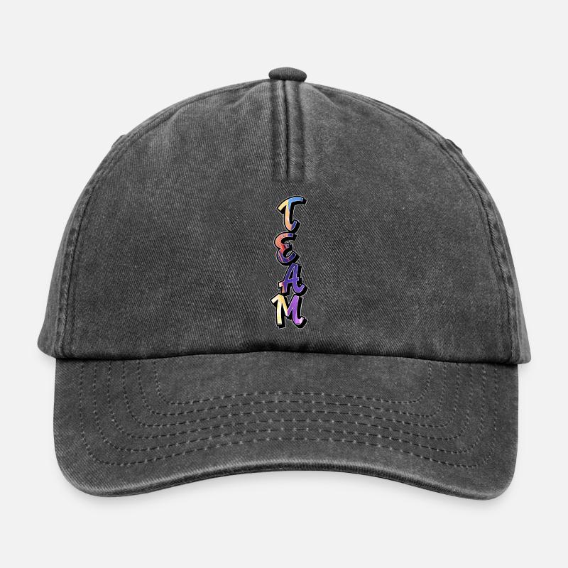 Team - Relaxed Vintage Cap - Vintage Schwarz