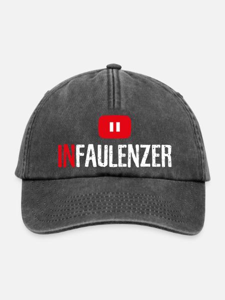 Infaulenzer - Relaxed Vintage Cap - Vintage Schwarz
