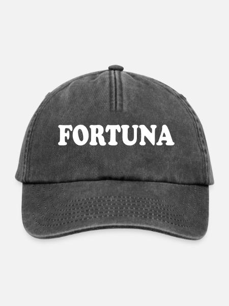 Fortuna - Relaxed Vintage Cap - Vintage Schwarz