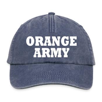 Orange army - Relaxed Vintage Cap - Vintage Denim - Vorne