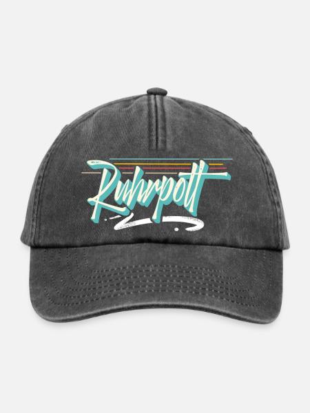 Ruhrpott - Relaxed Vintage Cap - Vintage Schwarz