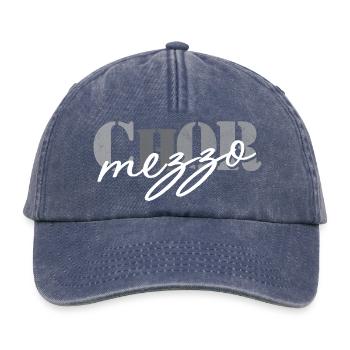 Mezzo-soprano de chœur - Casquette vintage décontractée - vintage bleu jeans - Devant