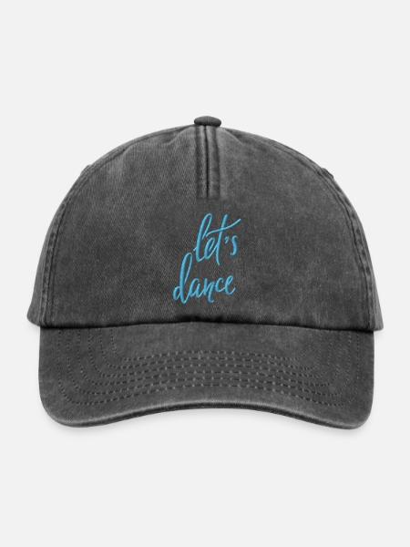 Lass uns tanzen - Relaxed Vintage Cap - Vintage Schwarz