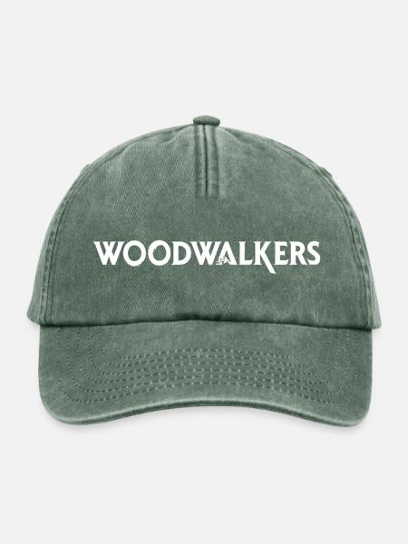 Woodwalkers Film Logo-Schriftzug - Relaxed Vintage Cap - Vintage Flaschengrün