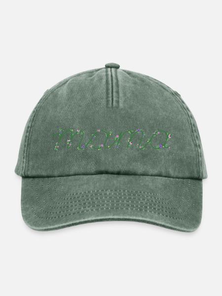 Mama Garten-Skript - Relaxed Vintage Cap - Vintage Flaschengrün