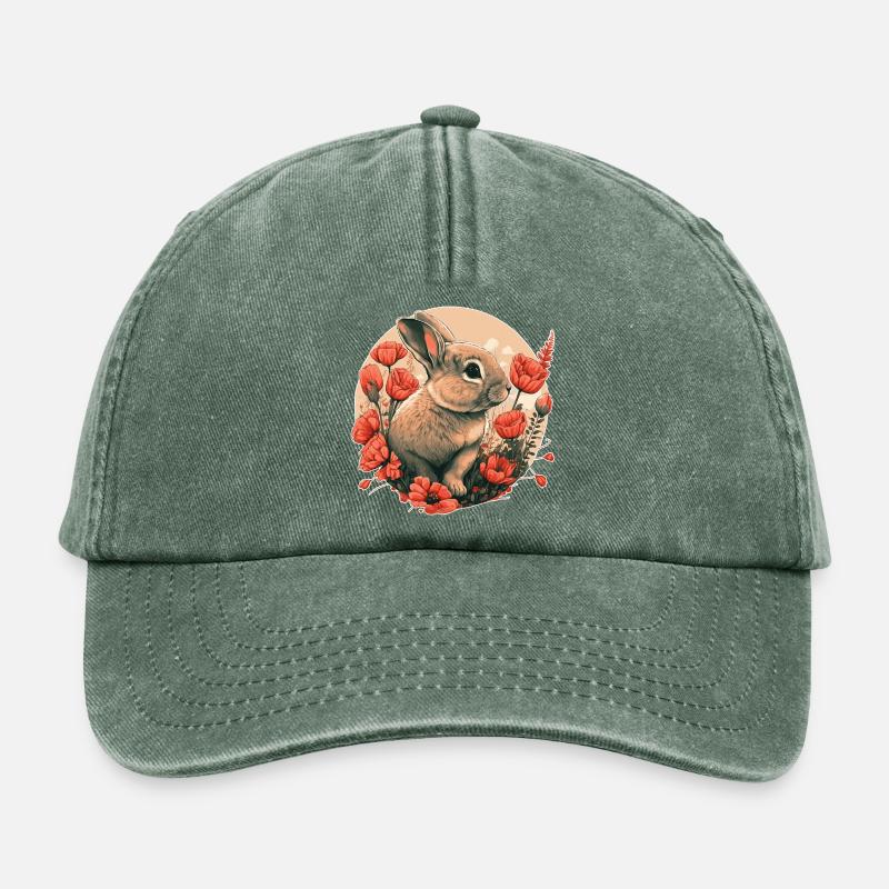 Hare - Relaxed Vintage Cap - vintage bottle green