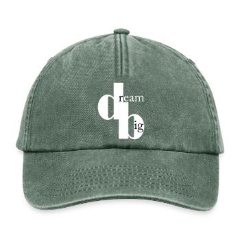 dream big - Relaxed Vintage Cap - vintage bottle green  - Front